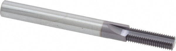 Scientific Cutting Tools TM8-.75MM TIN/C Straight Flute Thread Mill: Internal, 3 Flutes, 1/4" Shank Dia, Solid Carbide Image