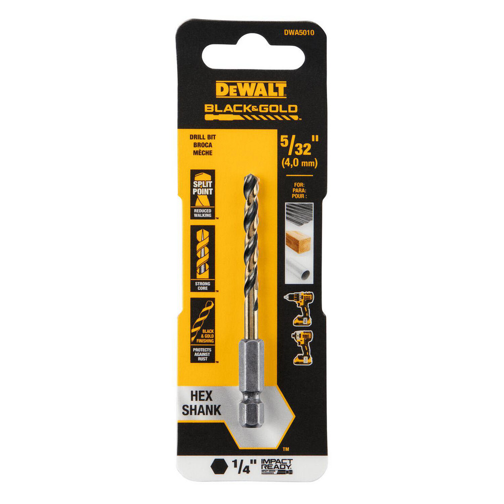 DeWALT Mechanics Drill Bit 135°, HighSpeed Steel, Hex Shank, Split