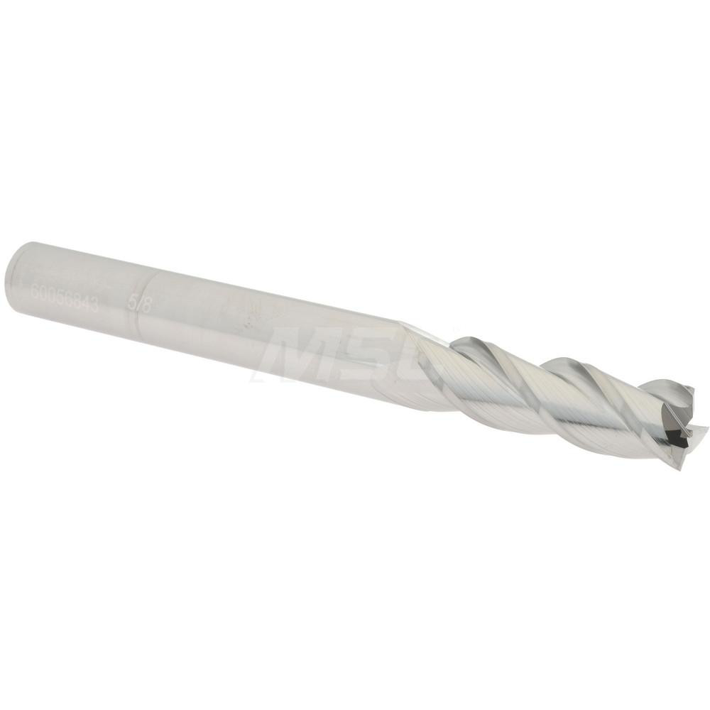 Accupro 12182295 Square End Mill: 5/8 Dia, 2 LOC, 5/8 Shank Dia, 6 OAL, 3 Flutes, Solid Carbide Image