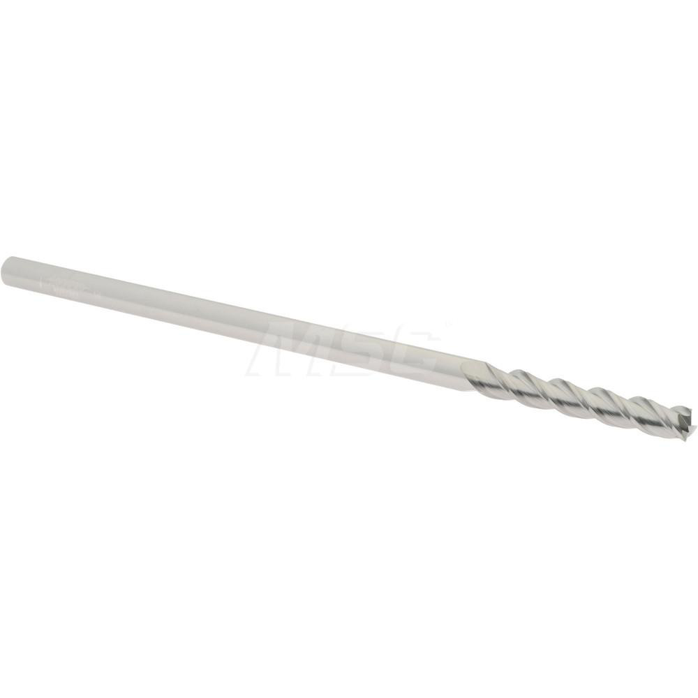 12182301 Square End Mill: 1/4 Dia, 1-1/2 LOC, 1/4 Shank Dia, 6 OAL, 3 Flutes, Solid Carbide  