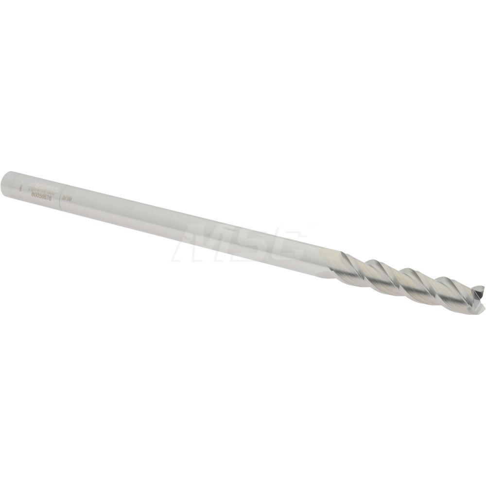 12182304 Square End Mill: 5/16 Dia, 1-1/2 LOC, 5/16 Shank Dia, 6 OAL, 3 Flutes, Solid Carbide  