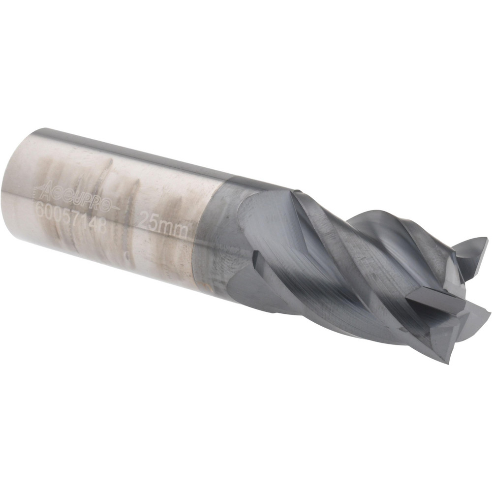 Accupro 12182690 Square End Mill: 0.9843 Dia, 1.4961 LOC, 4 Flutes, Solid Carbide Image