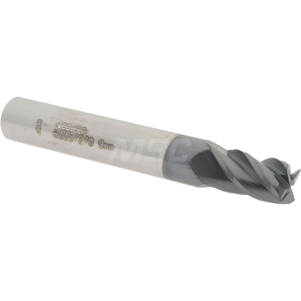 12182870 Square End Mill: 0.3543 Dia, 0.5512 LOC, 2-3/4 OAL, 4 Flutes, Solid Carbide  