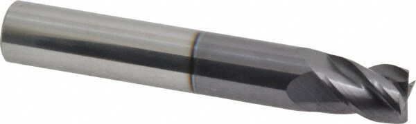 Accupro 12182914 Square End Mill: 0.4331 Dia, 0.5512 LOC, 4 Flutes, Solid Carbide 