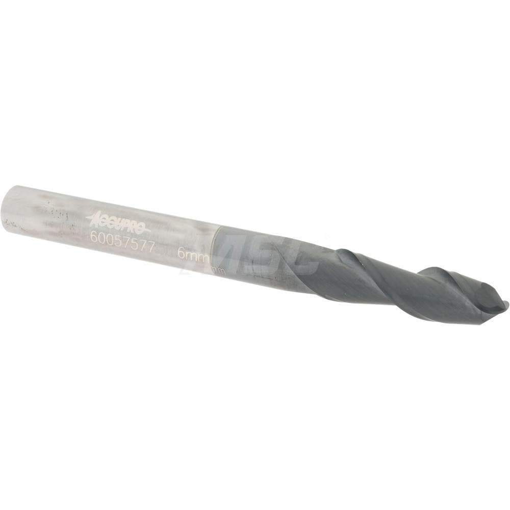 Accupro 12183964 Ball End Mill: 0.2362" Dia, 0.748" LOC, 2 Flute, Solid Carbide 