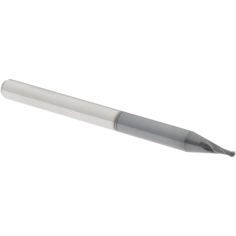 Accupro 12184066 Ball End Mill: 0.039" Dia, 0.0787" LOC, 2 Flute, Solid Carbide Image