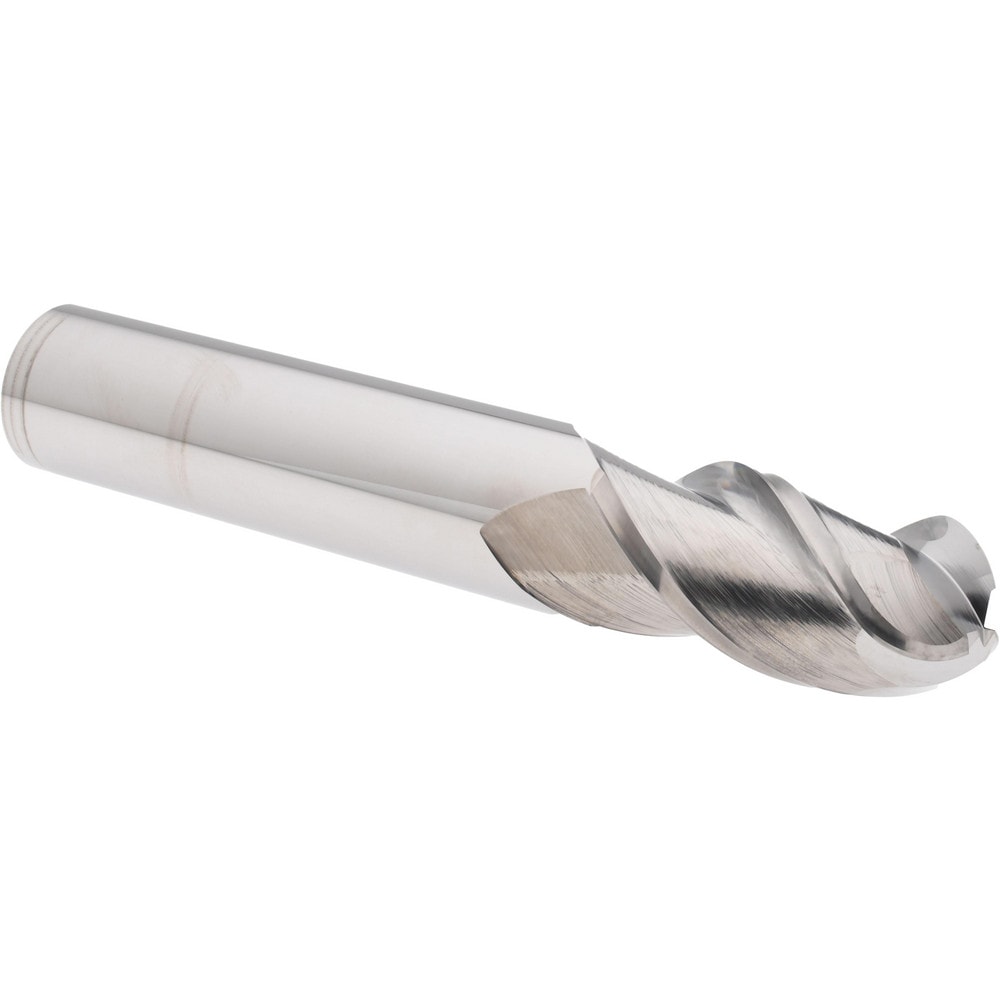 Accupro 12184490 Ball End Mill: 1" Dia, 2" LOC, 3 Flute, Solid Carbide Image