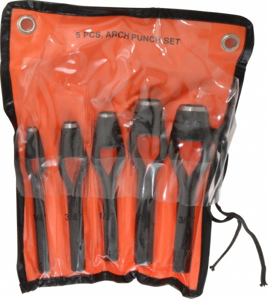 Value Collection 5 Piece, 1/4 to 3/4", Arch Punch Set 60058484