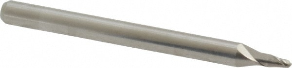 Ball End Mill: 0.065" Dia, 0.098" LOC, 2 Flute, Solid Carbide
