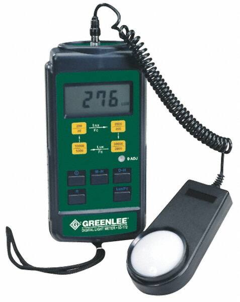 Light Meters; Compatible Lighting: Fluorescent; Halogen; High Pressure Sodium; Incandescent; Metal Halide