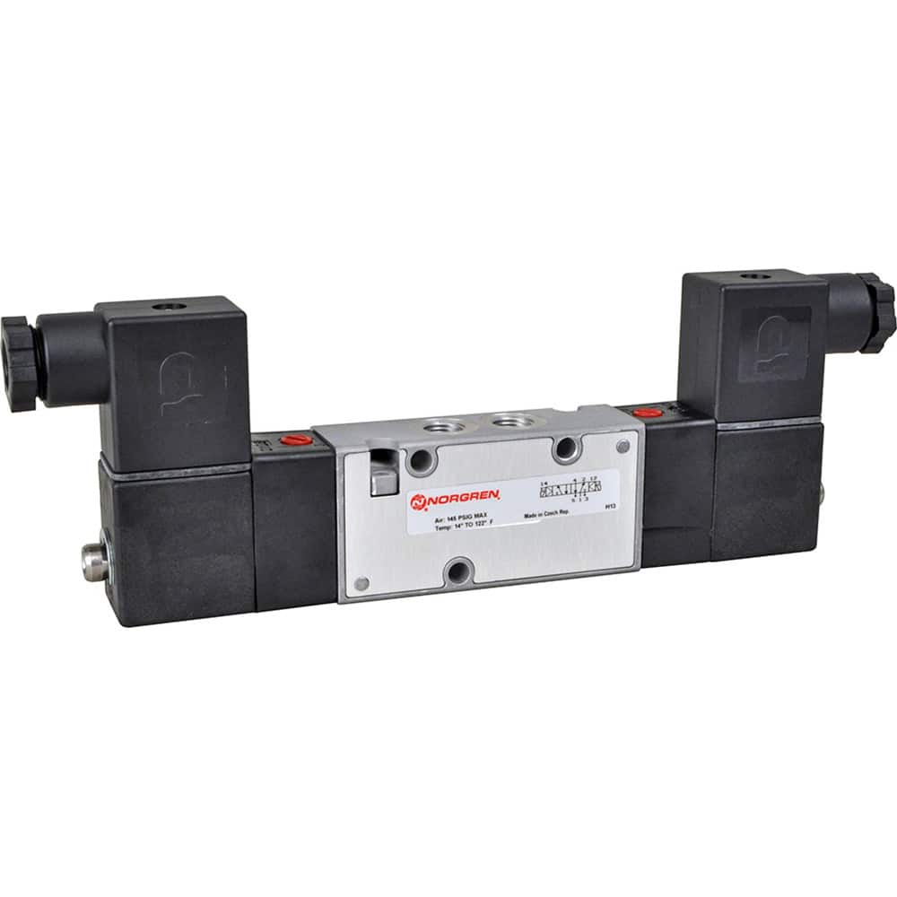 Direct-Operated Solenoid Valves; Pressure: 150 ; Number of Positions: 2 ; Actuator Type: Solenoid ; Return Type: Spring ; Input Voltage: 24V ; Outlet Size (Inch): 1/8