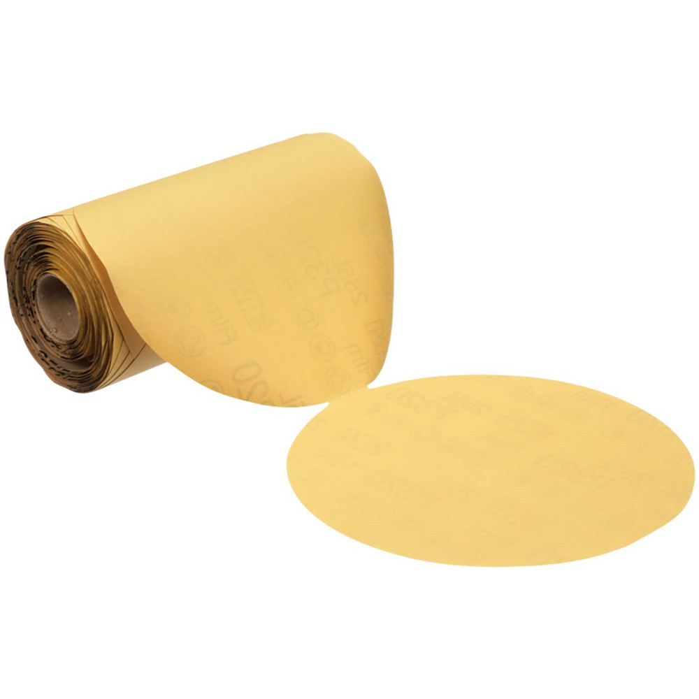 PSA Disc: 5" Disc Dia, 100 Grit, Aluminum Oxide