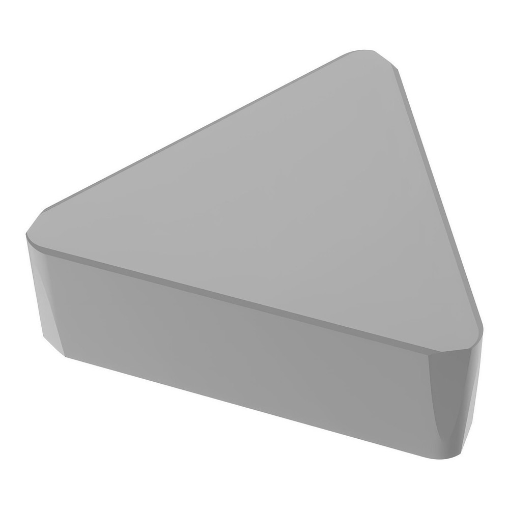 Milling Insert: ANSI TNGN1604PRS, ISO TNGN1604PRS, CBN200, PCBN - Bright/Uncoated Finish, 0.1874" Thick, 0.6495" Wide