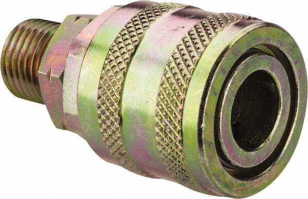 5 Piece 1/4" Body 1/4 NPT 215 psi Zinc ARO Pneumatic Coupling Plug Set