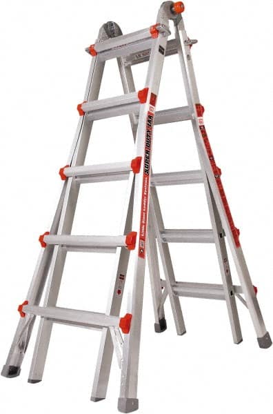 18-Step Ladder: Aluminum, Type IAA, 19' OAH