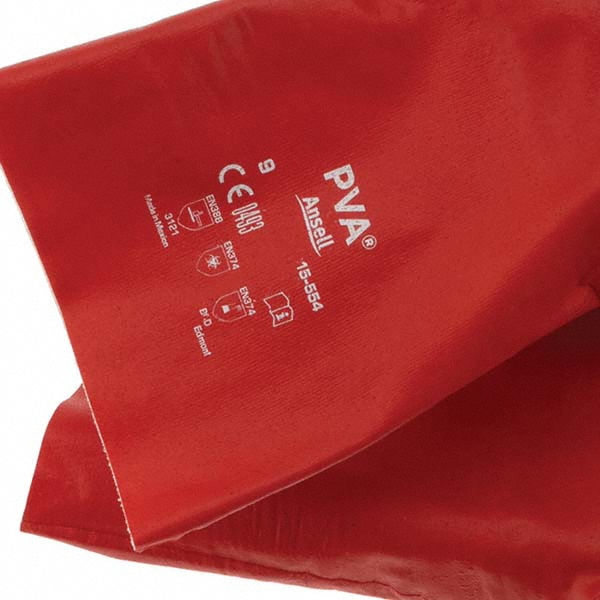 Ansell Size L (9), 14" Long, Supported, Polyvinyl Alcohol (PVA