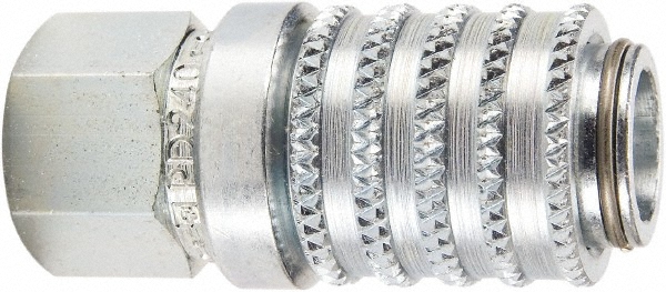 Hydraulic Hose Female Pipe Rigid Coupler Fitting: 7/16-20, 6,000 psi