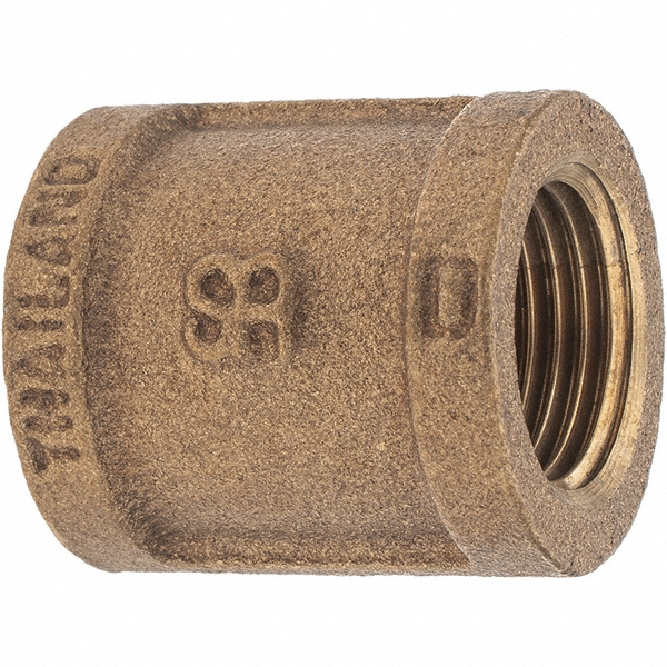 Merit Brass 11/2" Lead Free Brass Pipe Coupling 63022198 MSC