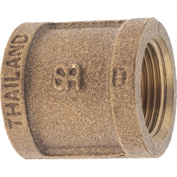 Brass Pipe Coupling: 3/4" Fitting, Threaded, FBSPT x FBSPT, Class 125