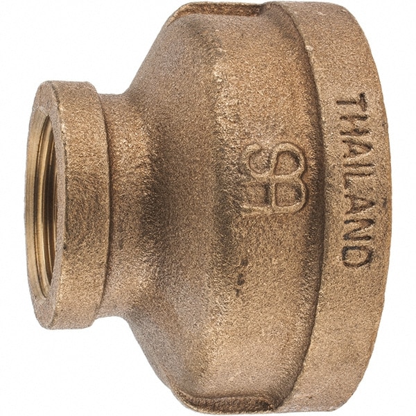 Merit Brass XB112-3216 Brass Pipe Reducing Coupling: 2 x 1" Fitting, FBSPT x FBSPT, Class 125 Image