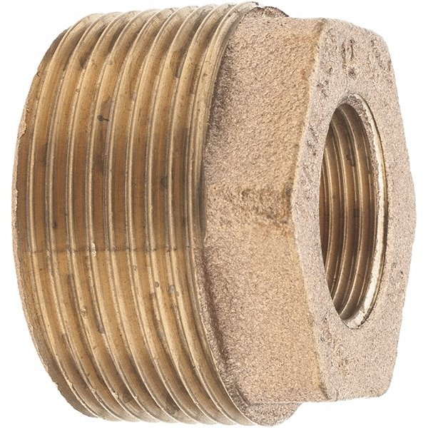 Merit Brass XB114-2412 Brass Pipe Bushing: 1-1/2 x 3/4" Fitting, Threaded, FBSPT x FBSPT, Class 125 Image