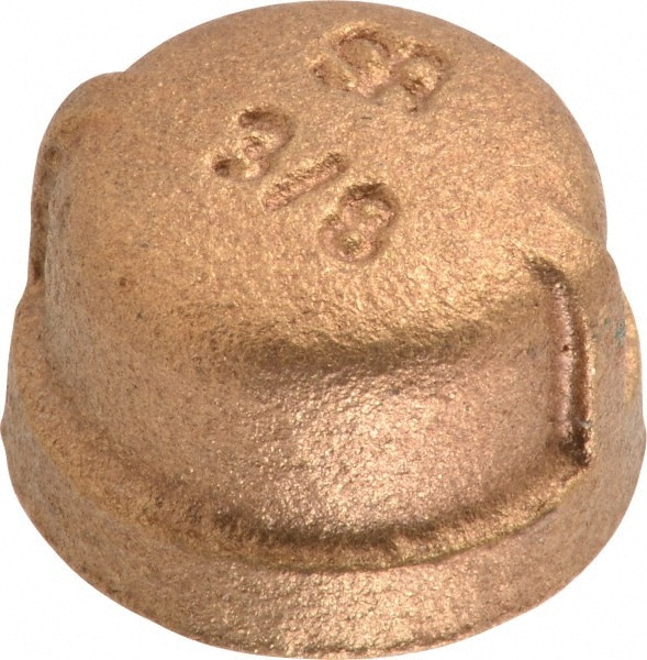 Brass Pipe End Cap: 3/8" Fitting, Threaded, FBSPT, Class 125