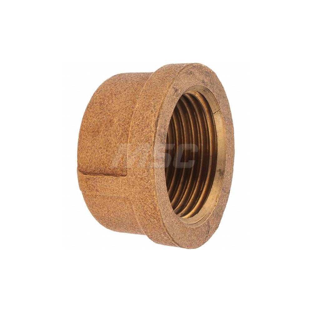 Merit Brass Brass Pipe End Cap 1" Fitting, Threaded, FBSPT, Class