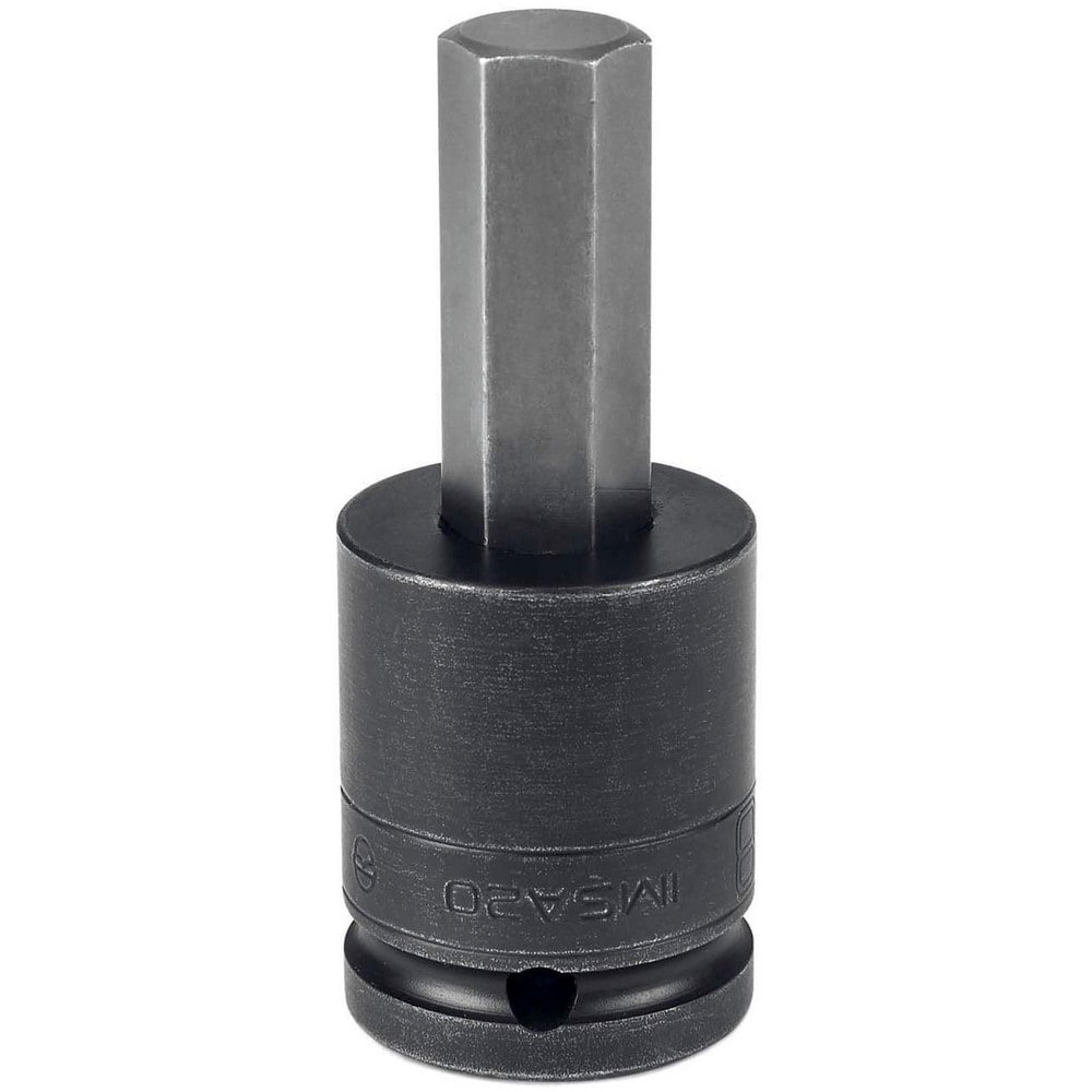 Impact Hex & Torx Bit Sockets; Drive Size: 3/8 (Inch); Hex Size (Inch): 7/8 ; Bit Length (Decimal Inch): 3.5000 ; Overall Length (Decimal Inch): 3.5000 ; Material: Steel ; Finish: Black Oxide