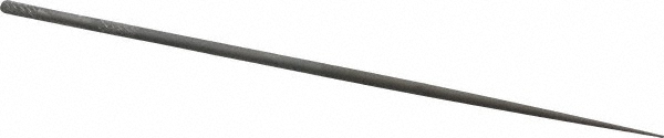 Nicholson 5-1/2" Needle Precision Swiss Pattern Round File - 2 Cut, 2-1/2" LOC, w/ Tang | Part #37423