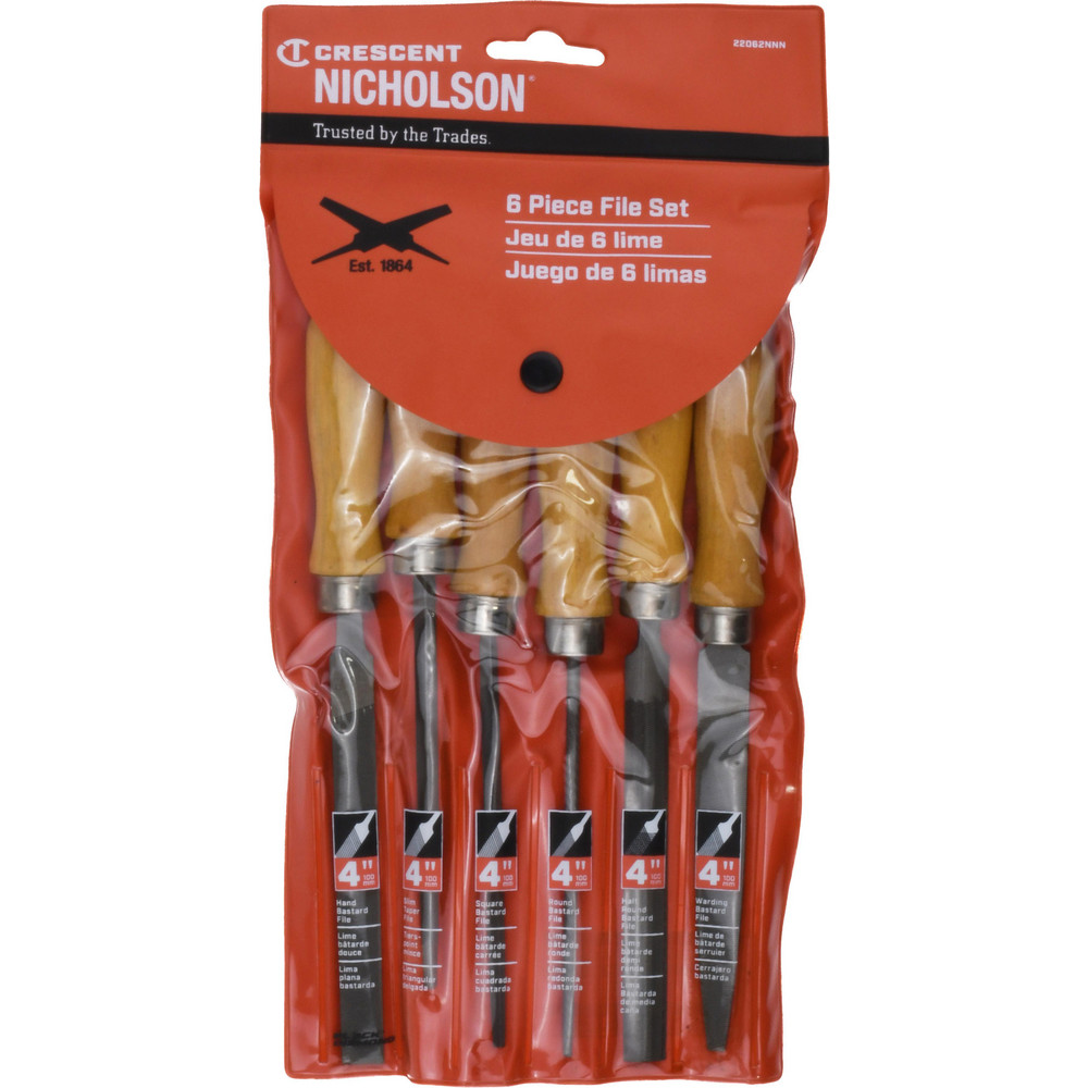 File Tool Set Nicholson 3-Piece Bastard File Set - Half Round, Mill ...