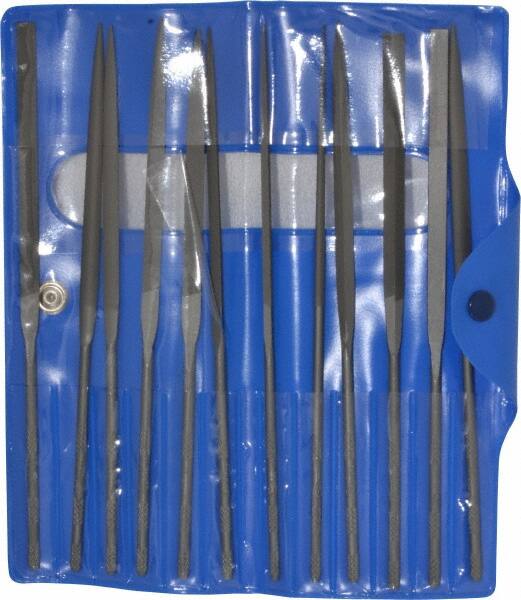 Needle File Set 12 piece Cut 2 with Handle 