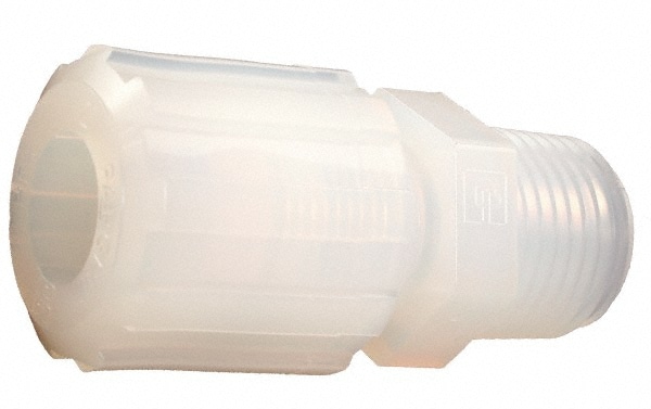 Parker FAMS-612 Compression Tube Male Straight Adapter: 3/4" Thread, 3/8" Tube OD, Tube x NPT Image