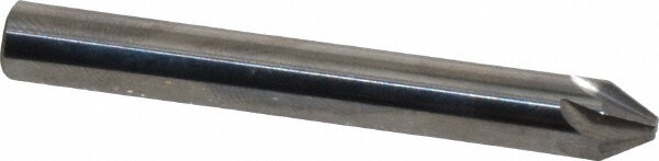 Made in USA C6NC-1/4-60 1/4" Head Diam, 1/4" Shank Diam, 6 Flute 60° Solid Carbide Countersink Image