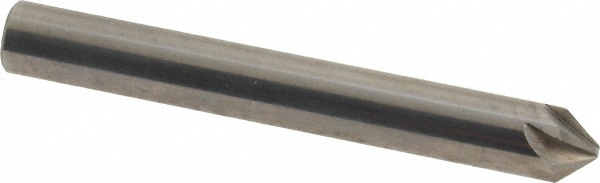 Made in USA C6NC-1/4-82 1/4" Head Diam, 1/4" Shank Diam, 6 Flute 82° Solid Carbide Countersink Image