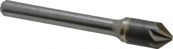 Made in USA C6NC-3/8-82 3/8" Head Diam, 1/4" Shank Diam, 6 Flute 82° Solid Carbide Countersink Image