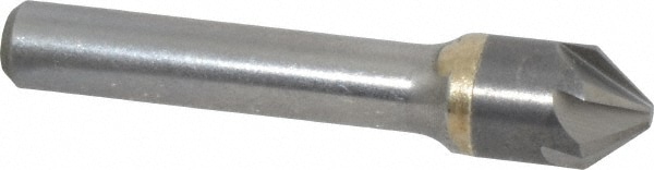 Made in USA C6NC-1/2-82 1/2" Head Diam, 3/8" Shank Diam, 6 Flute 82° Solid Carbide Countersink Image