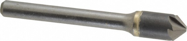 Made in USA C6NC-3/8-90 3/8" Head Diam, 1/4" Shank Diam, 6 Flute 90° Solid Carbide Countersink Image