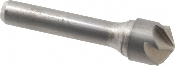 Made in USA C6NC-5/8-120 5/8" Head Diam, 3/8" Shank Diam, 6 Flute 120° Solid Carbide Countersink Image