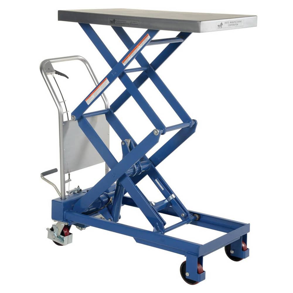  CART-800-D-TS Mobile Air Lift Table: 800 lb Capacity, 15-1/2" Lift Height, 20 x 35-1/2" Platform 