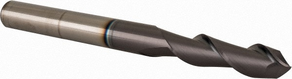 Ball End Mill: 0.5625" Dia, 2" LOC, 2 Flute, Solid Carbide