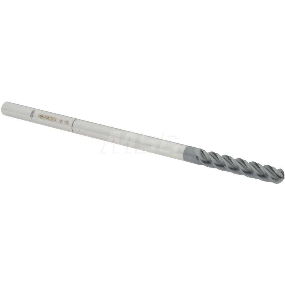12184930 Ball End Mill: 0.1875" Dia, 1" LOC, 4 Flute, Solid Carbide  