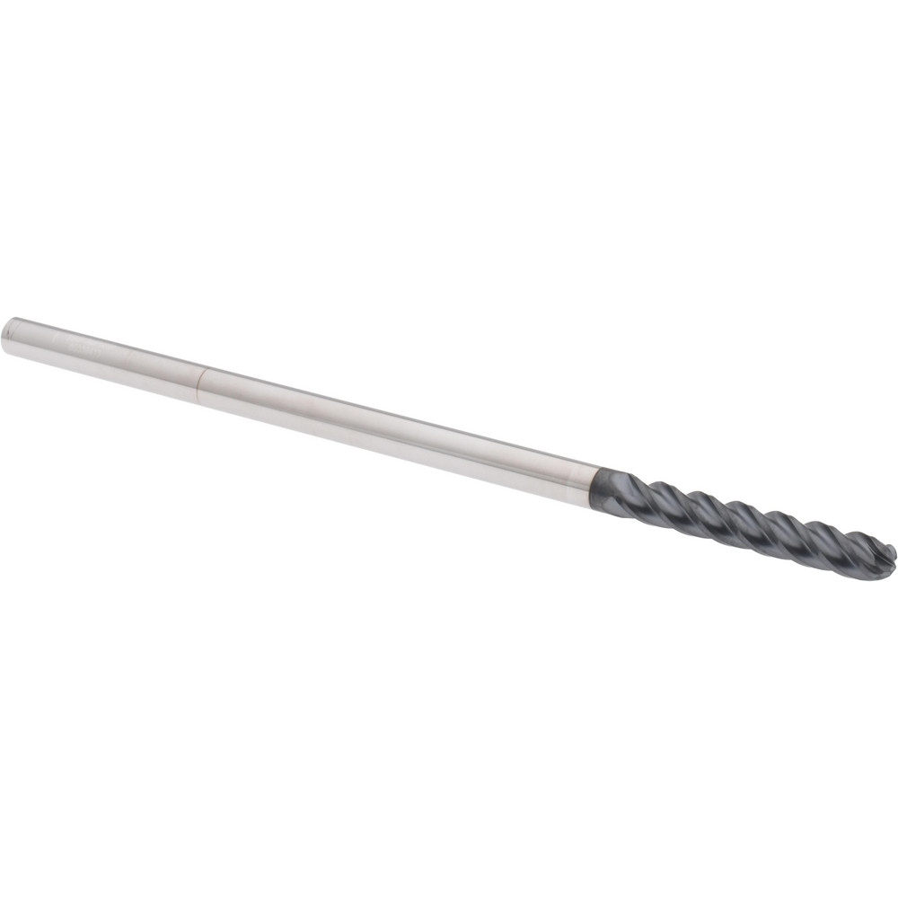 12184957 Ball End Mill: 0.25" Dia, 1.5" LOC, 4 Flute, Solid Carbide  