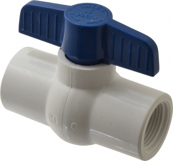 Miniature Manual Ball Valve: 1" Pipe, Standard Port