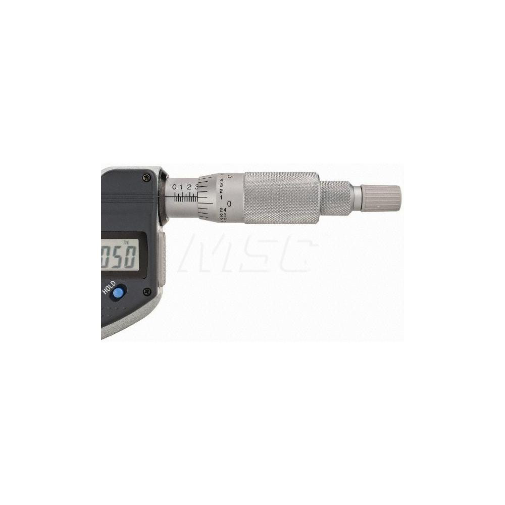 Mitutoyo Blade Micrometer Electronic, 1" Max (25mm) MSC Direct
