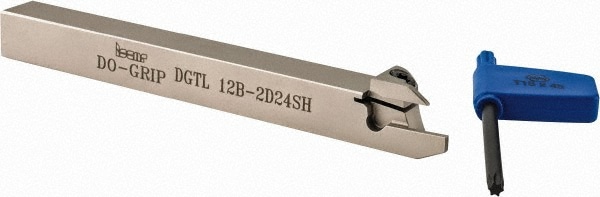 Iscar 2393438 12mm Max Depth, 1.9mm to 2.5mm Width, External Left Hand Indexable Grooving/Cutoff Toolholder Image