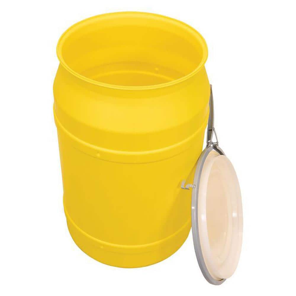 Eagle 1656M Open Head Drum: 55 gal, Yellow 