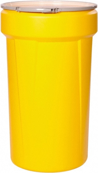 Eagle 1655M Open Head Drum: 55 gal, Yellow Image