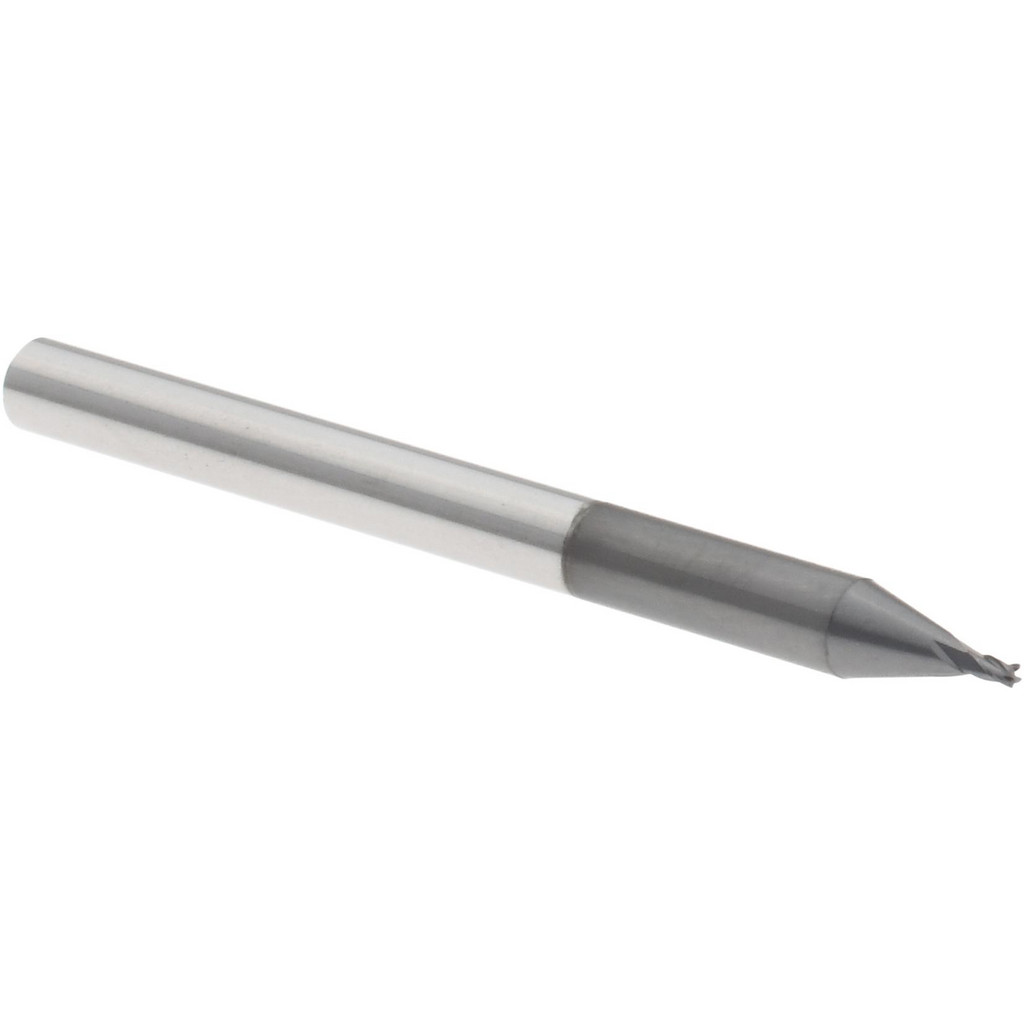Harvey Tool 14031-C4 Square End Mill: 1/32 Dia, 0.046 LOC, 1/8 Shank Dia, 1-1/2 OAL, 4 Flutes, Solid Carbide Image