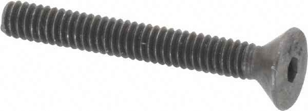 Value Collection 721048PR Flat Socket Cap Screw: #5-40 x 1" Long, Alloy Steel, Black Oxide Finish Image