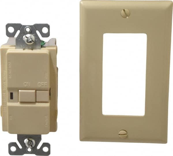 Cooper Wiring Devices VGFD20V 1 Phase, 5-15R NEMA, 125 VAC, 15 Amp, Self Grounding, GFCI Receptacle 